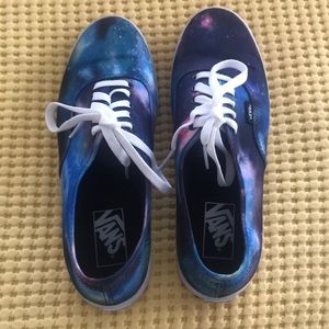 Space/galaxy Vans sneakers *Like New*
